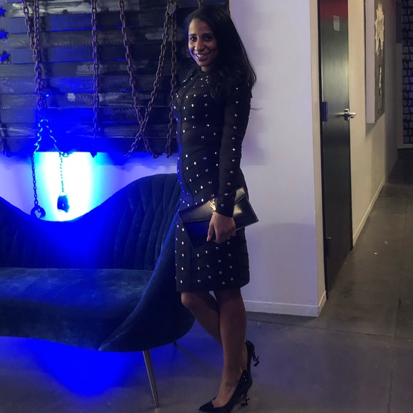 Studded Detail Bandage Dress - Picture 3 of 6